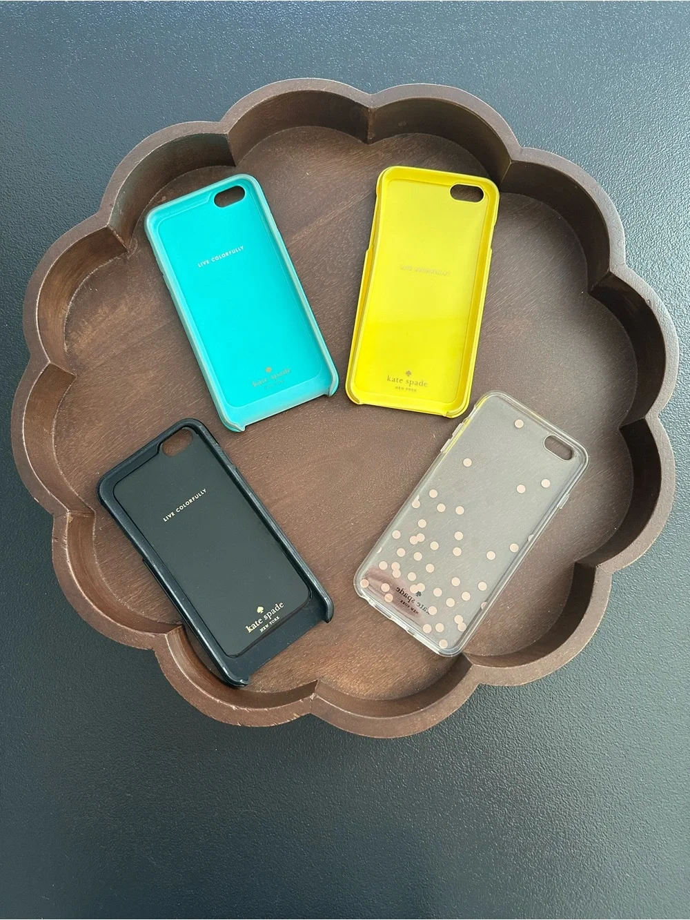 Kate Spade Multicolored iPhone Cases For Older Version iPhones ~ Set Of 4